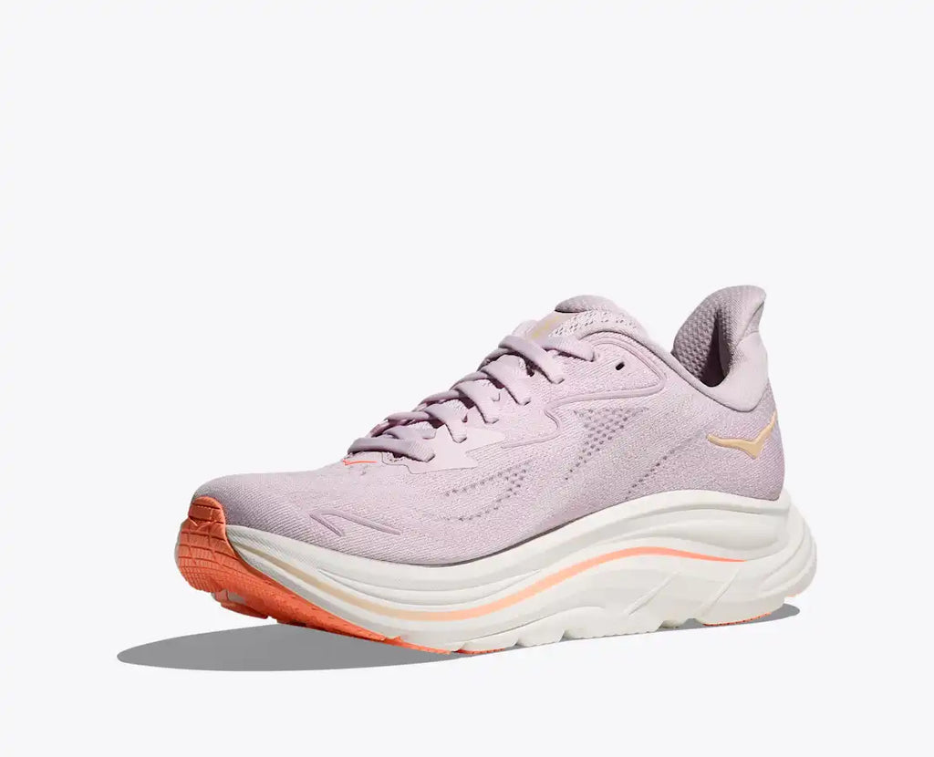 HOKA Women's Clifton 10 - LILAC CREAM / TANGERINE GLOW