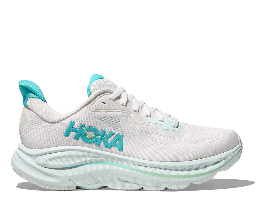 HOKA Women's Clifton 10 - WHITE / CIELO BLUE