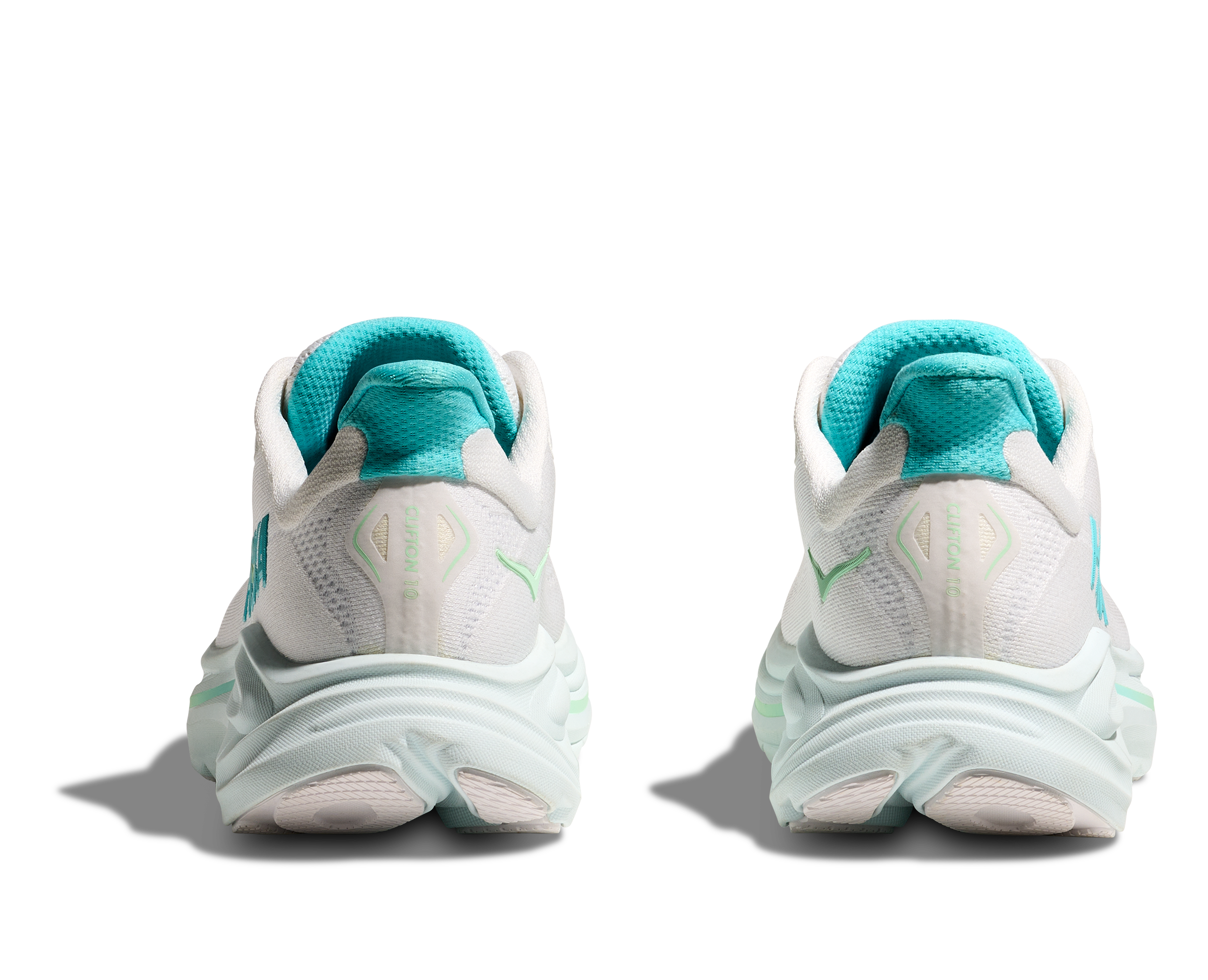 HOKA Women's Clifton 10 - WHITE / CIELO BLUE