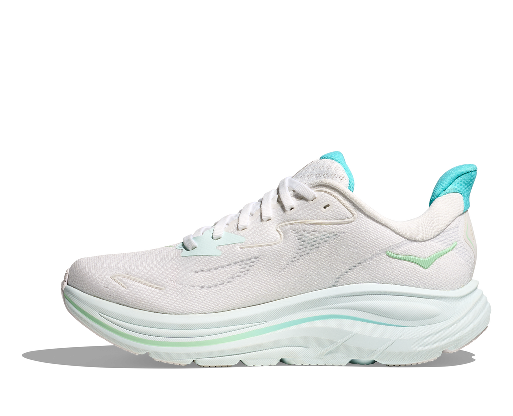 HOKA Women's Clifton 10 - WHITE / CIELO BLUE