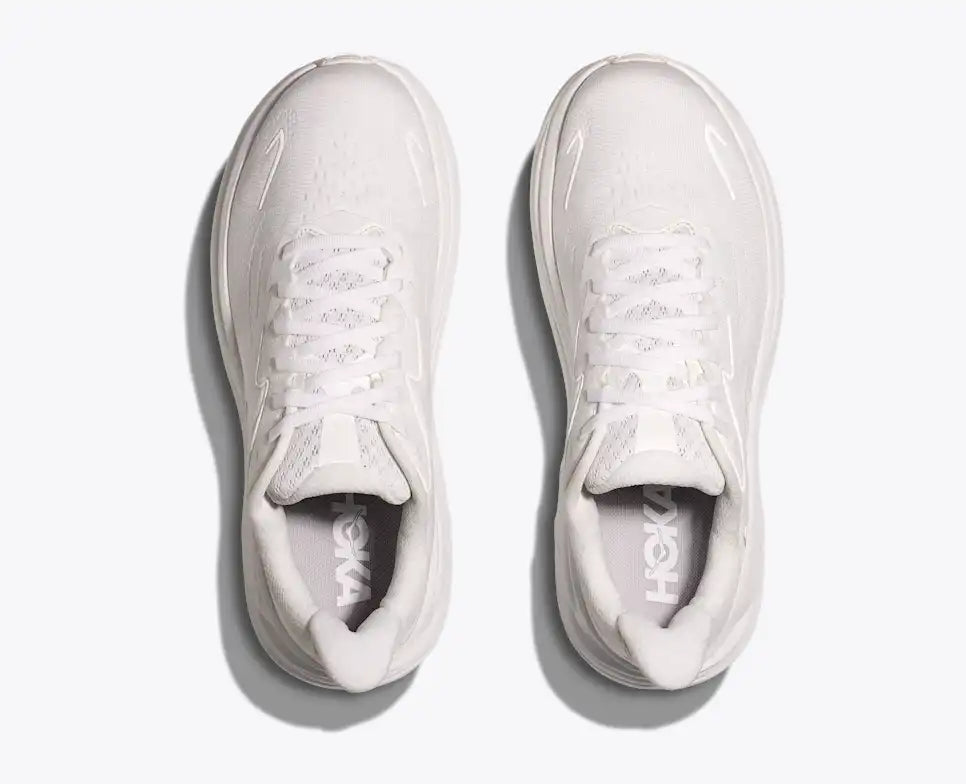 HOKA Women's Clifton 10 - WHITE / WHITE (Extra Wide)