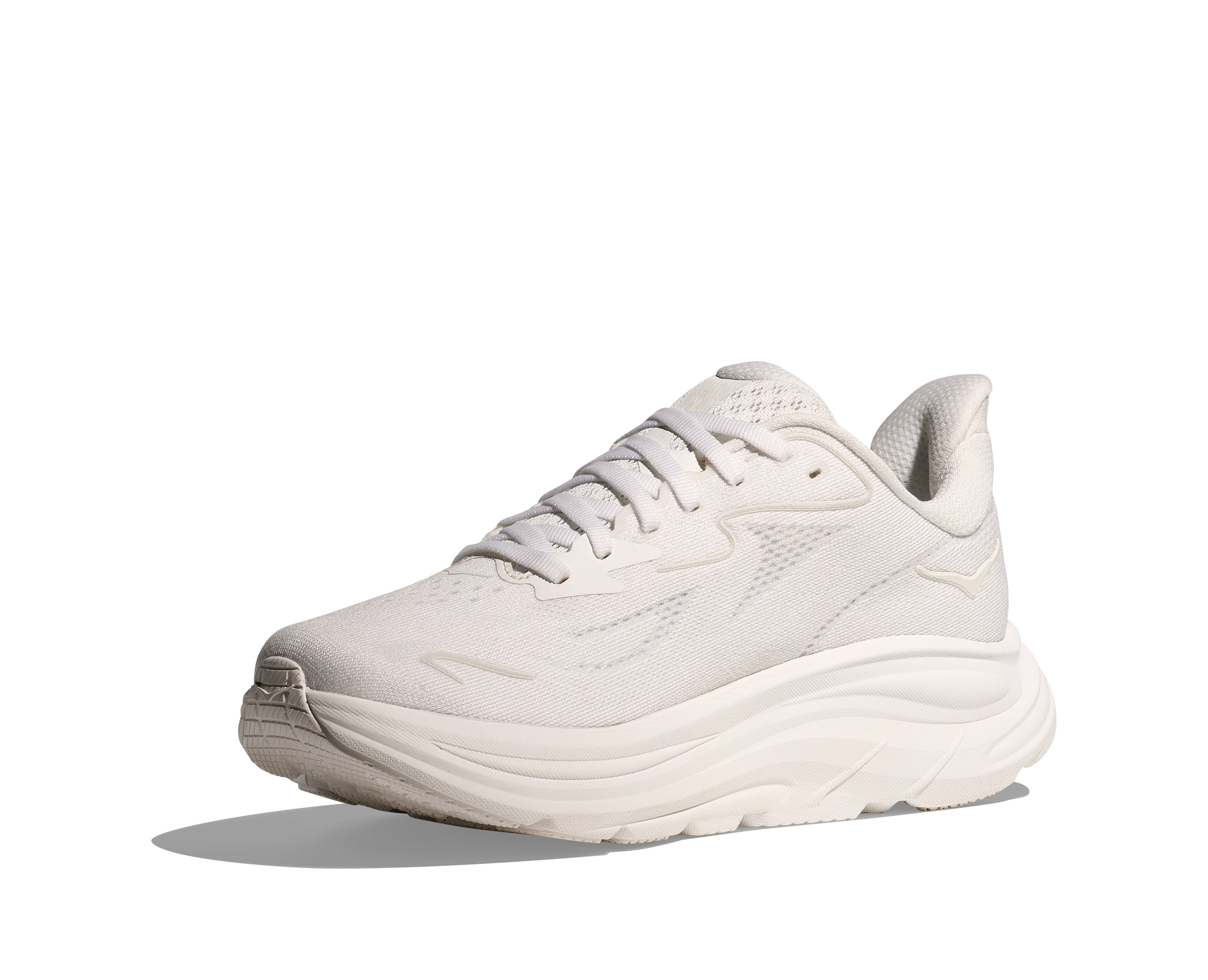 HOKA Women's Clifton 10 - WHITE / WHITE (Wide)
