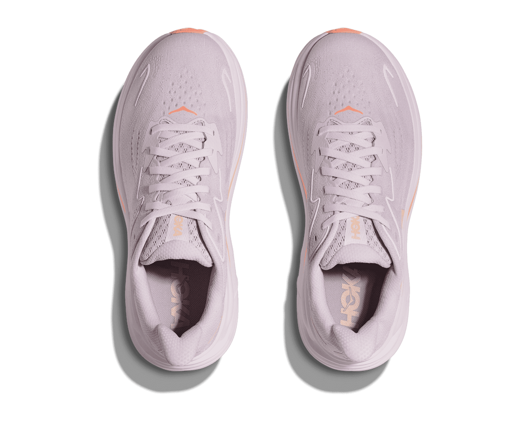 HOKA Women's Clifton 10 - LILAC CREAM / TANGERINE GLOW (Wide)