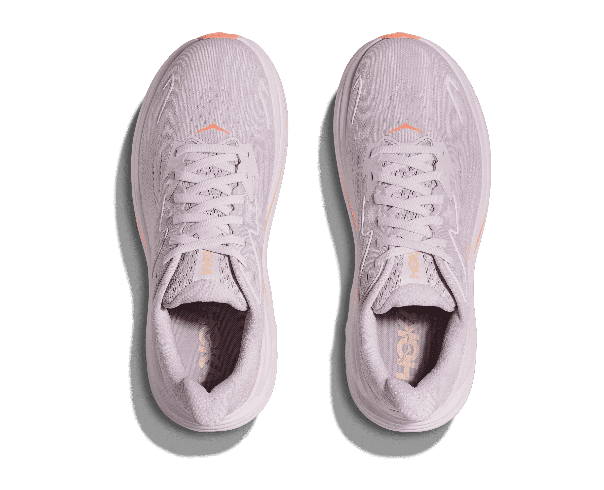 HOKA Women's Clifton 10 - LILAC CREAM / TANGERINE GLOW (Wide)