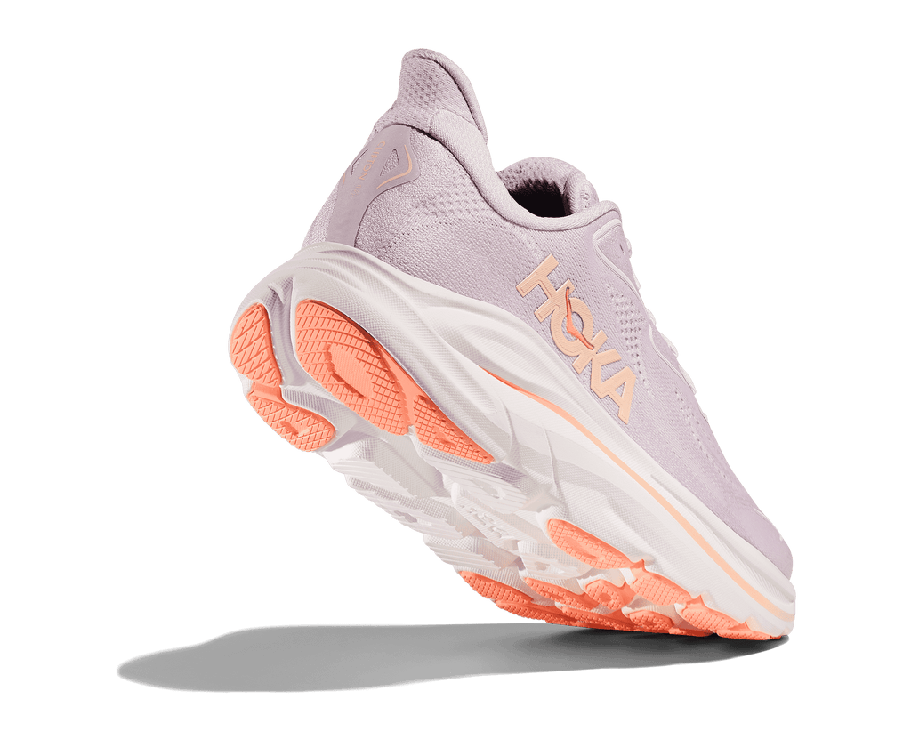 HOKA Women's Clifton 10 - LILAC CREAM / TANGERINE GLOW (Wide)