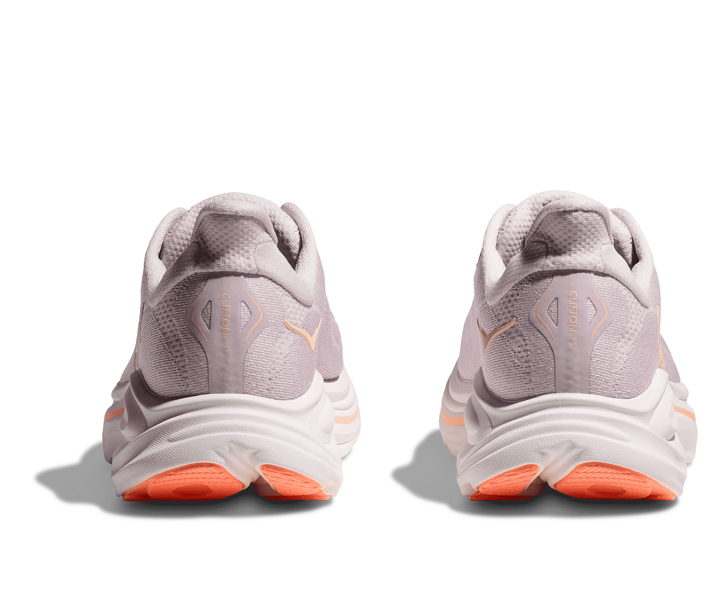 HOKA Women's Clifton 10 - LILAC CREAM / TANGERINE GLOW (Wide)