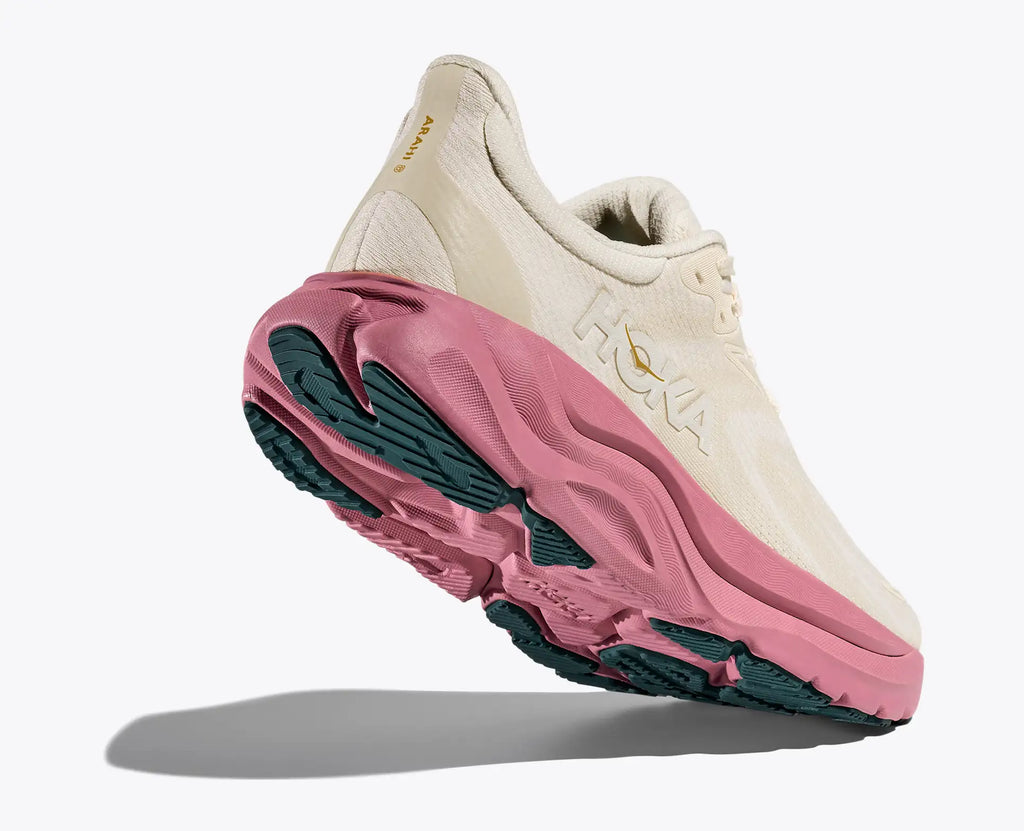 HOKA Women's Arahi 8 - ALABASTER / LINGONBERRY