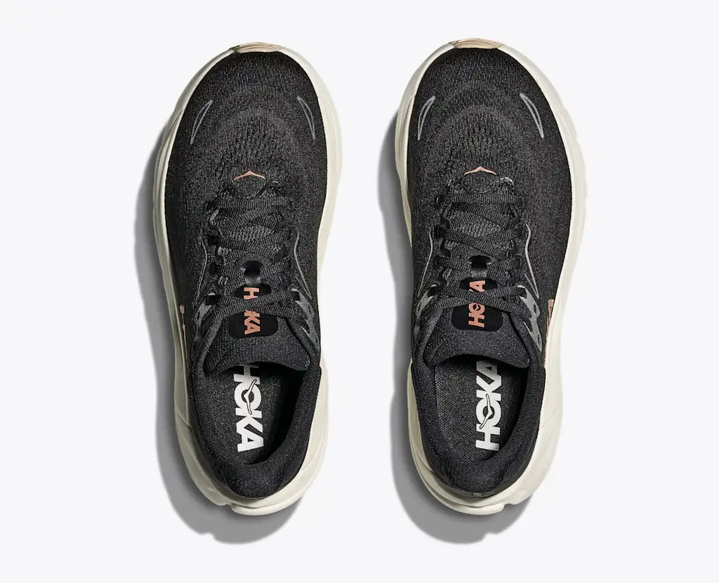HOKA Women's Arahi 8 - BLACK / ROSE GOLD (Extra Wide)