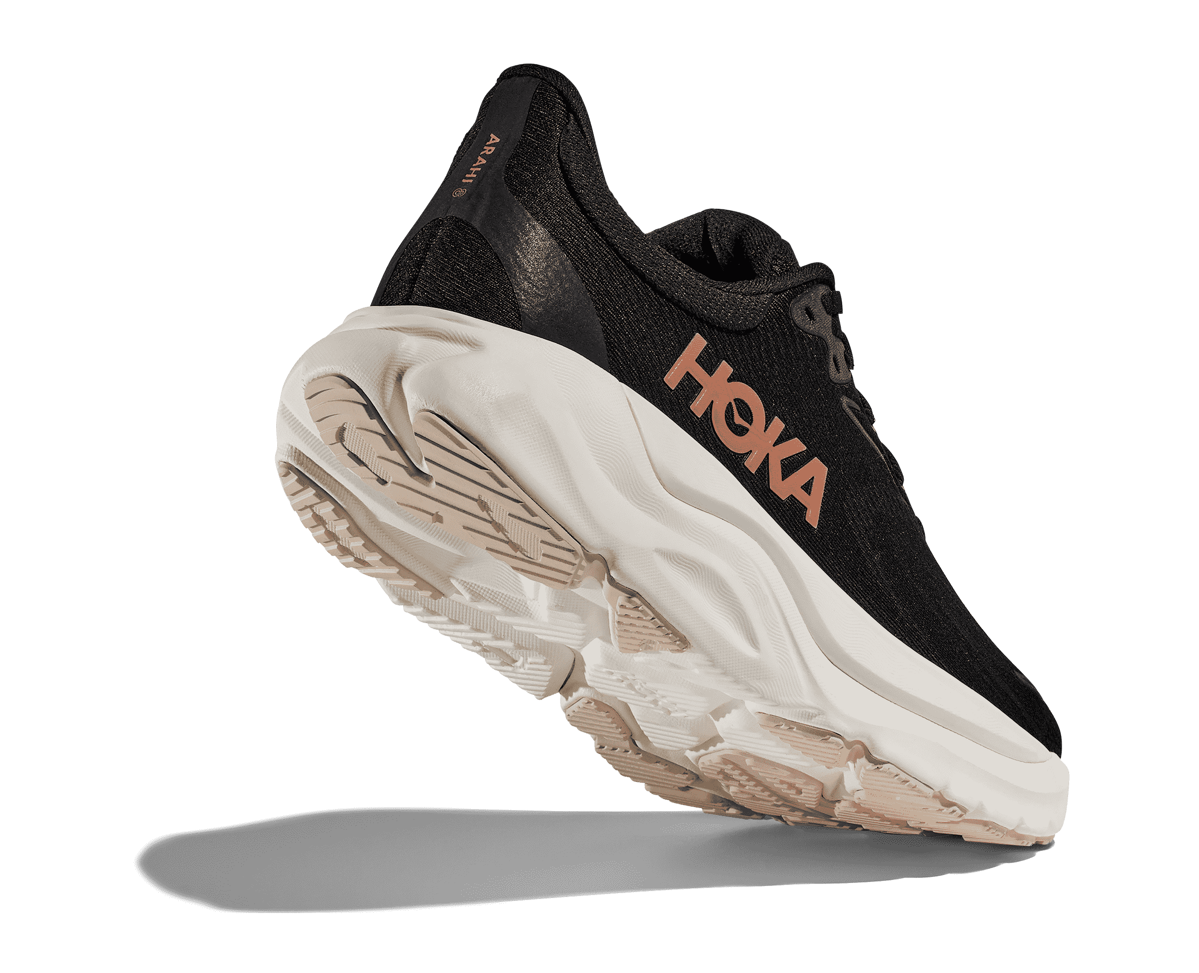 HOKA Women's Arahi 8 - BLACK / ROSE GOLD
