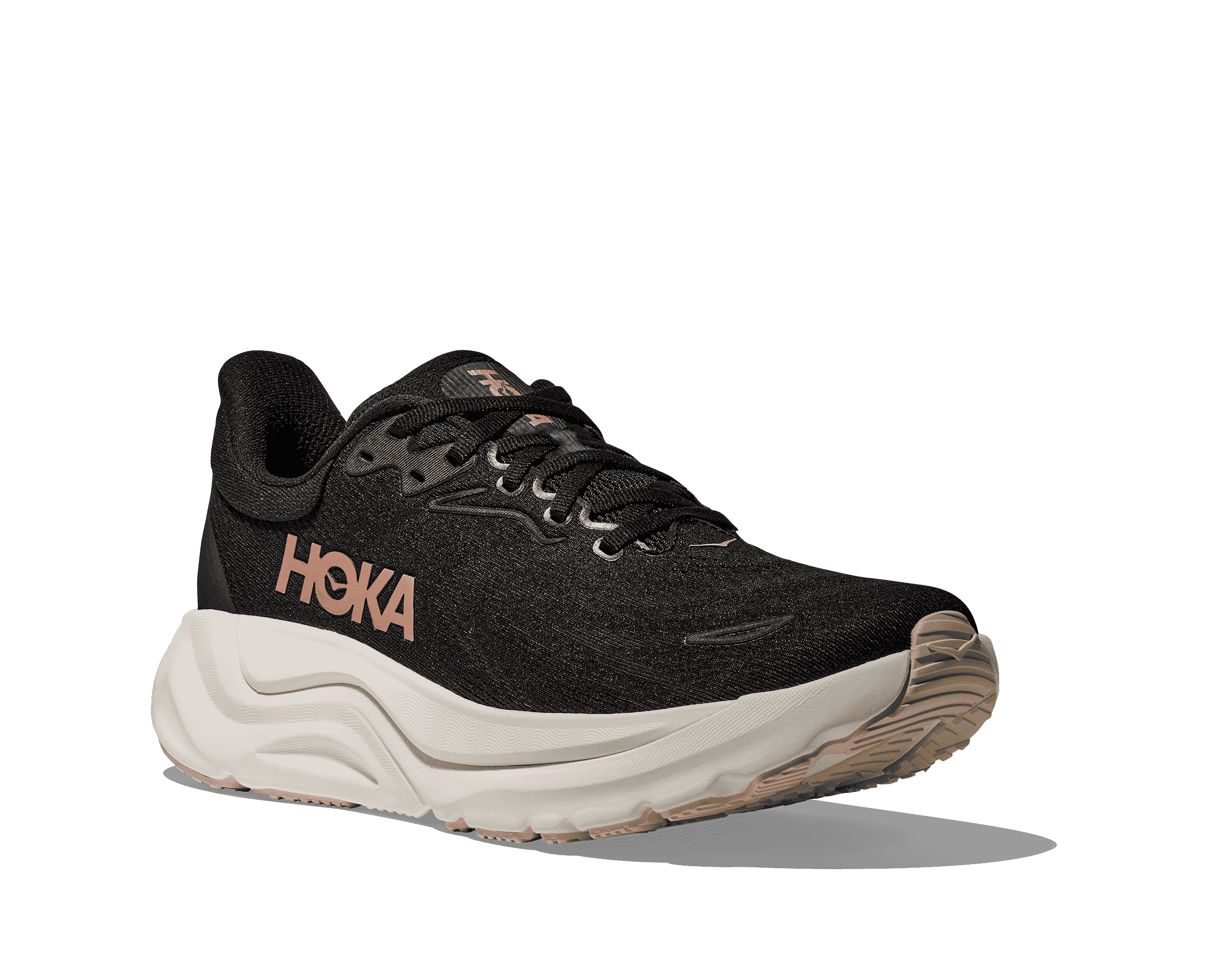 HOKA Women's Arahi 8 - BLACK / ROSE GOLD