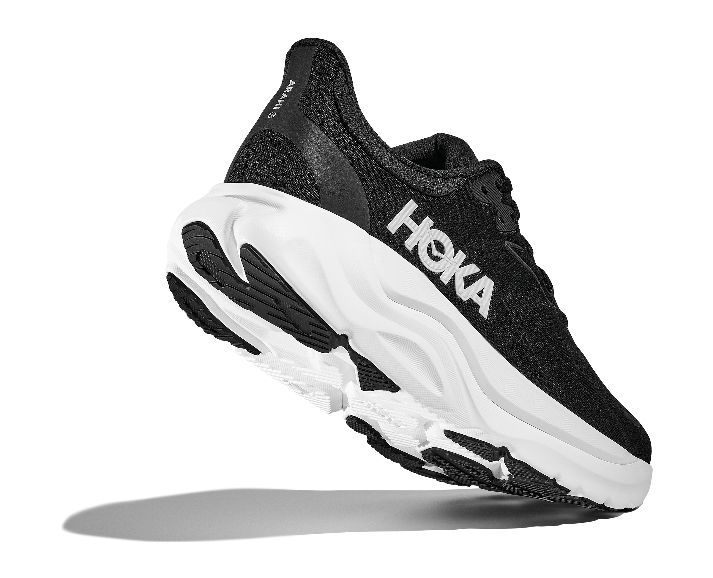 HOKA Women's Arahi 8 - BLACK / WHITE