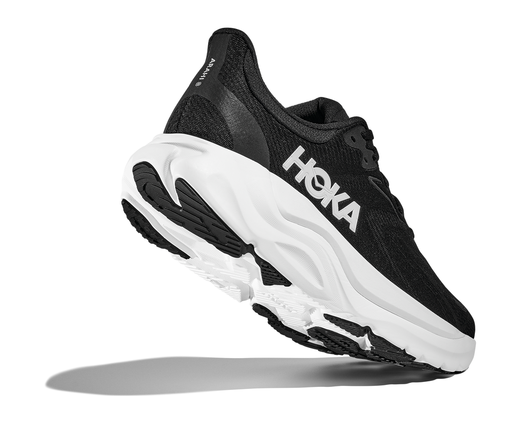 HOKA Women's Arahi 8 - BLACK / WHITE (Wide)