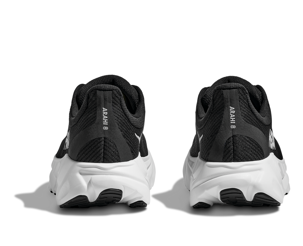HOKA Women's Arahi 8 - BLACK / WHITE (Wide)