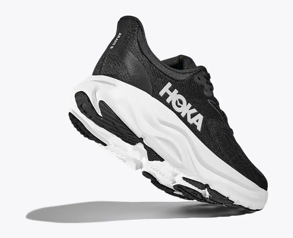 HOKA Men's Arahi 8 - BLACK / WHITE (Extra Wide)
