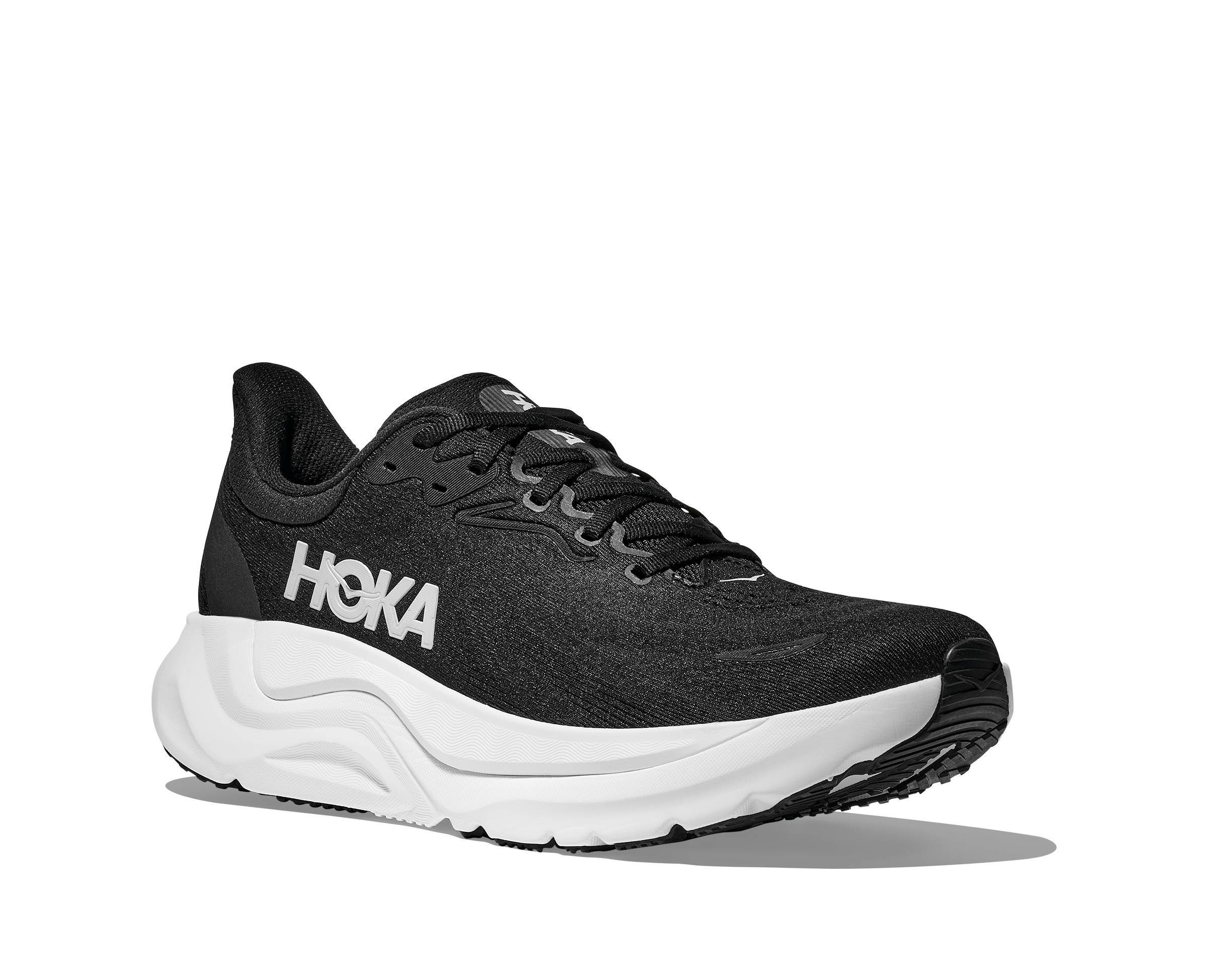 HOKA Women's Arahi 8 - BLACK / WHITE (Wide)