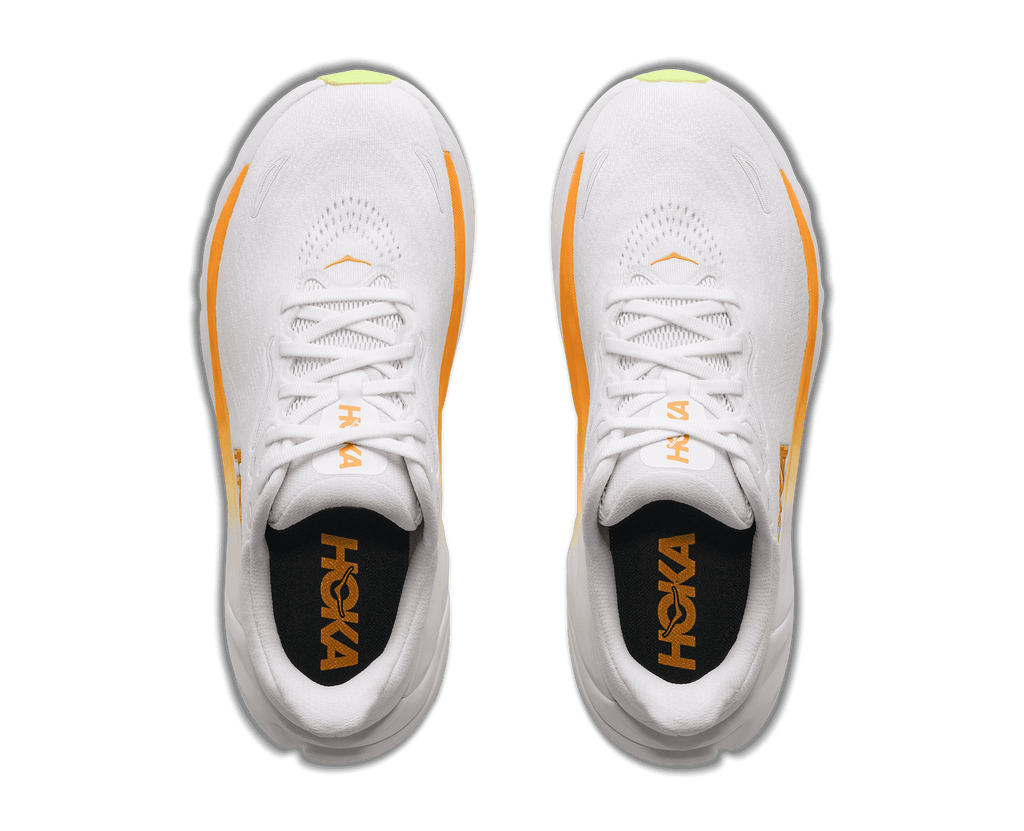 HOKA Women's Arahi 8 - FROST / SOLAR FLARE