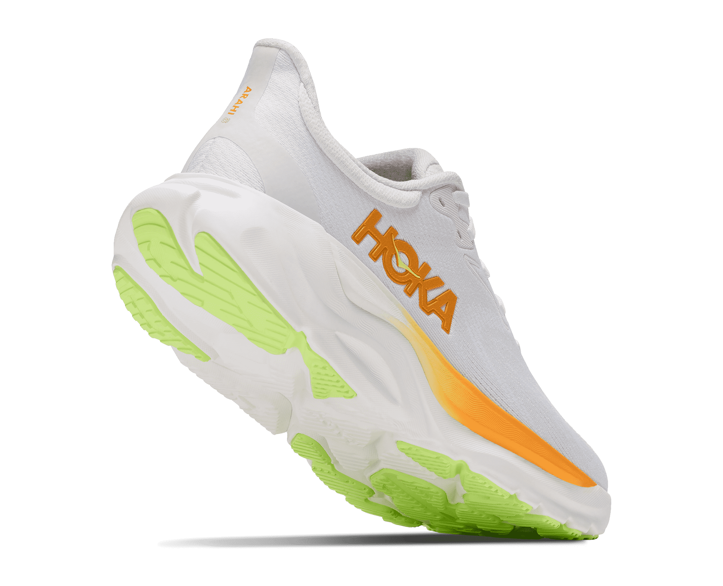 HOKA Women's Arahi 8 - FROST / SOLAR FLARE
