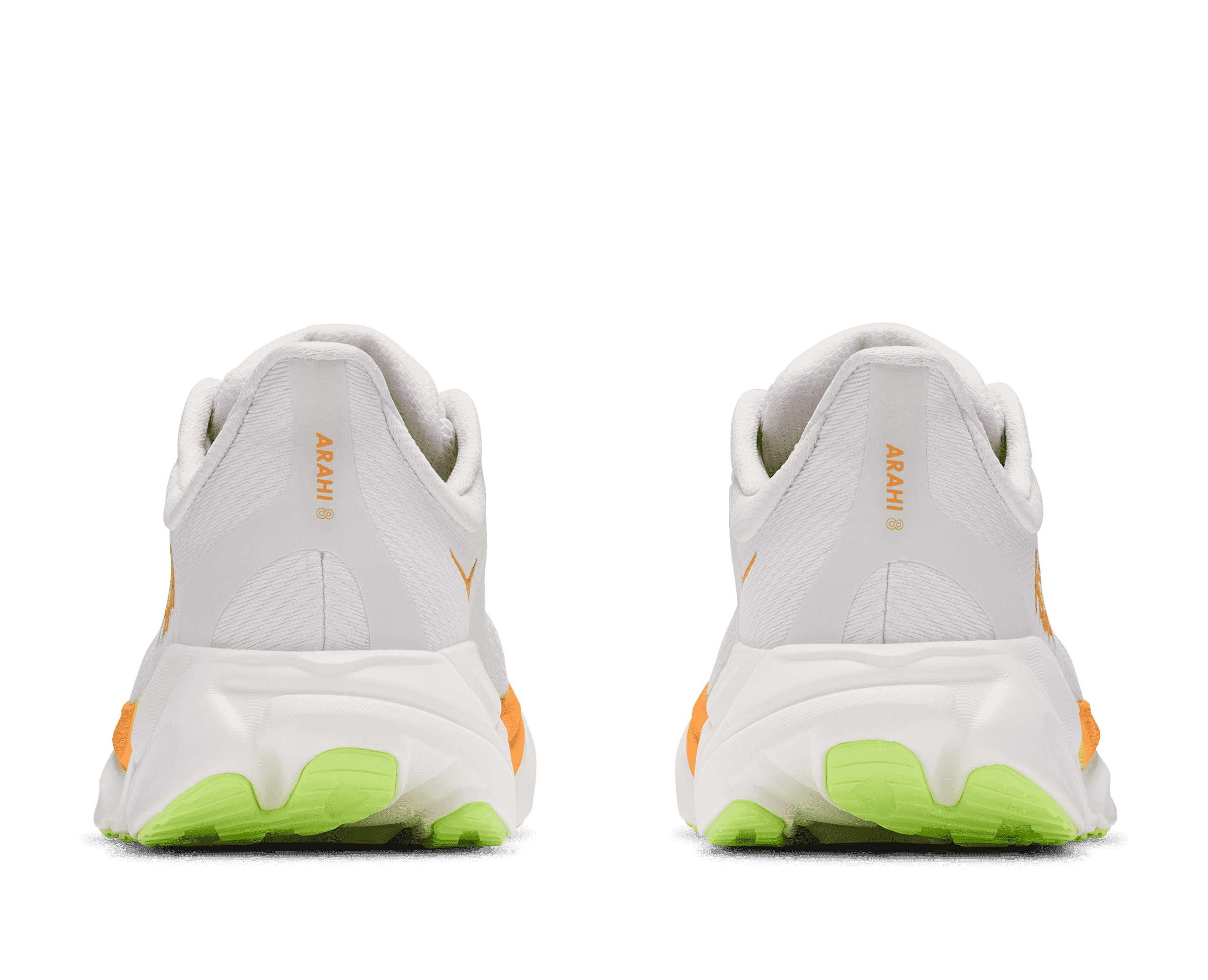 HOKA Women's Arahi 8 - FROST / SOLAR FLARE