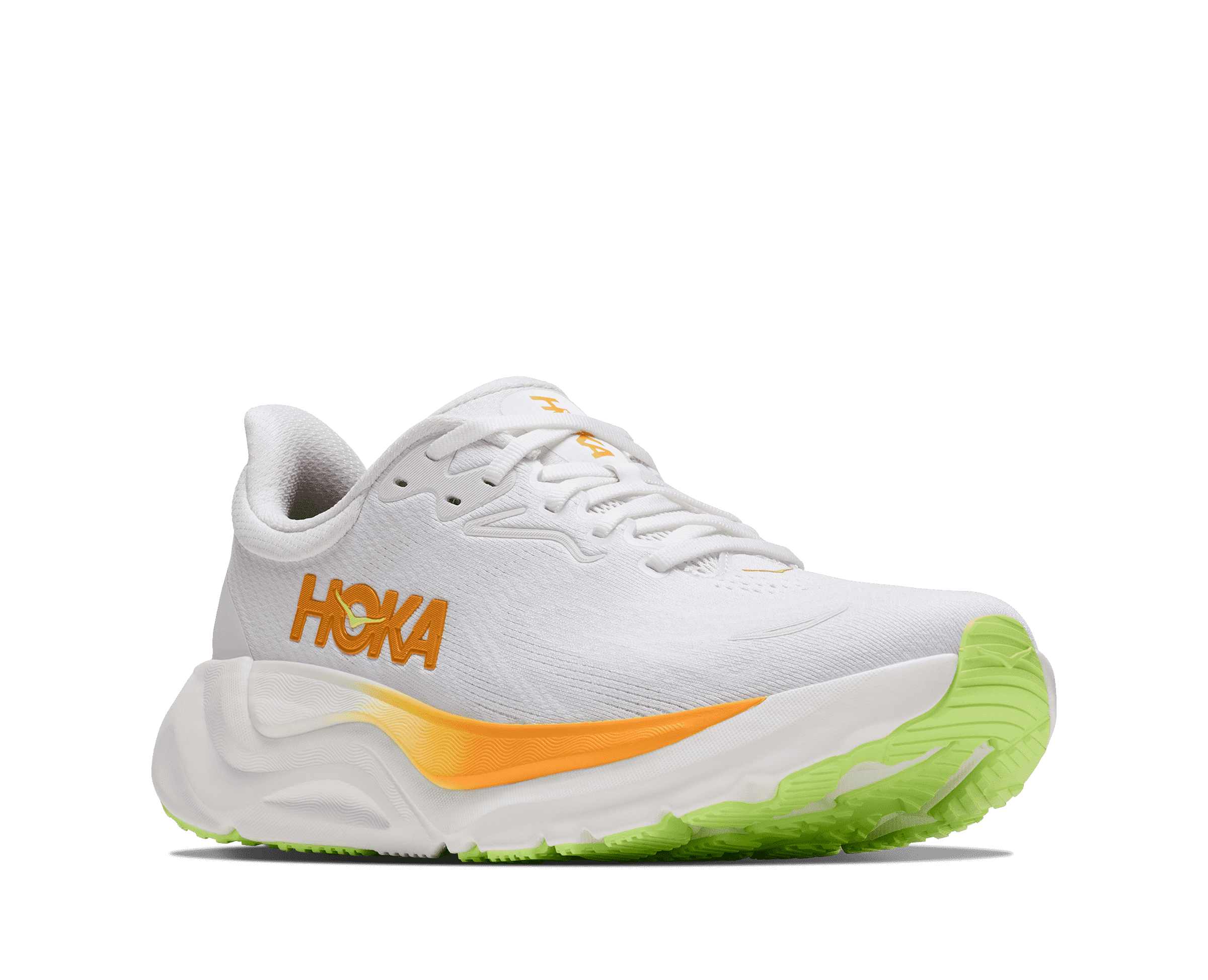 HOKA Women's Arahi 8 - FROST / SOLAR FLARE