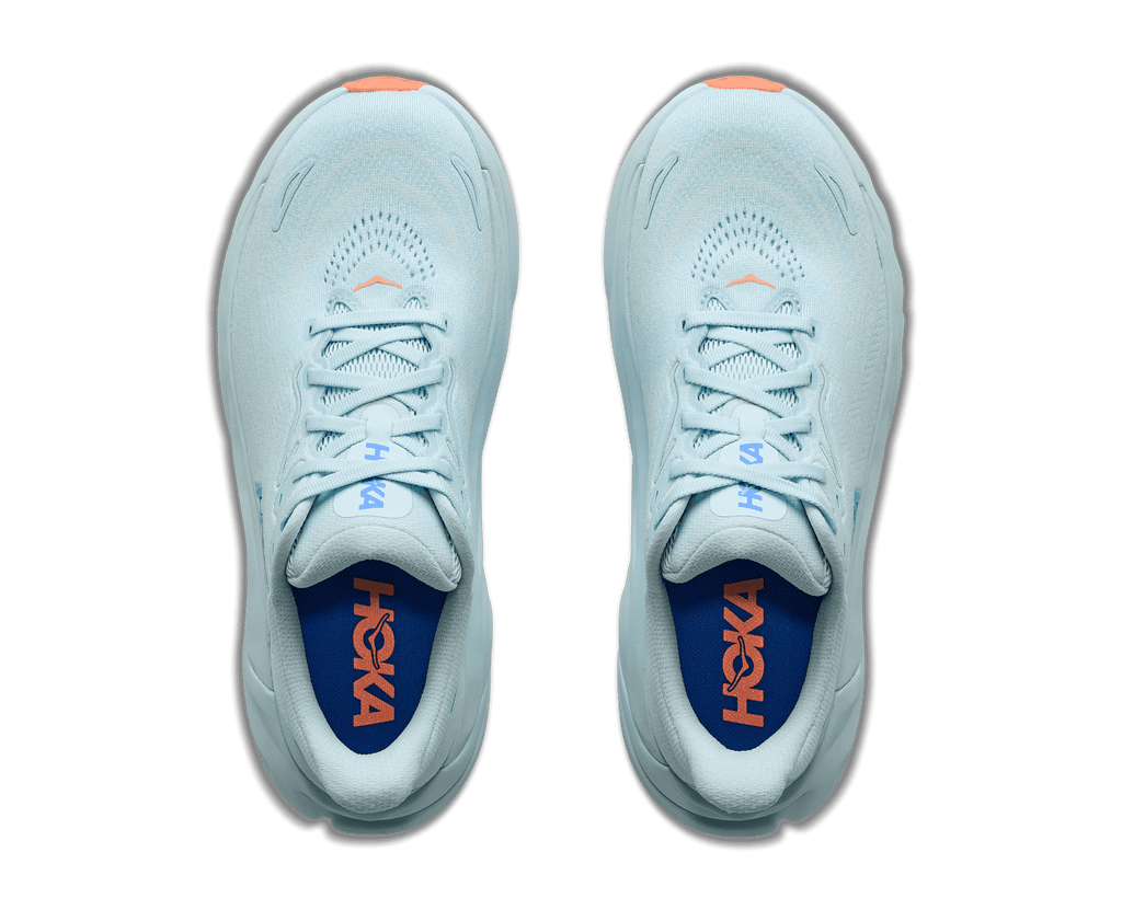 HOKA Women's Arahi 8 - GLIMMERING BLUE / NEON CANTALOUPE