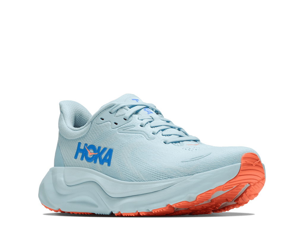 HOKA Women's Arahi 8 - GLIMMERING BLUE / NEON CANTALOUPE