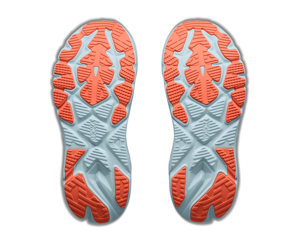 HOKA Women's Arahi 8 - GLIMMERING BLUE / NEON CANTALOUPE