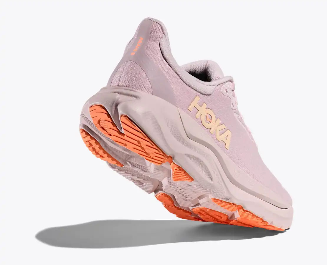 HOKA Women's Arahi 8 - LILAC CREAM / NEON CANTALOUPE