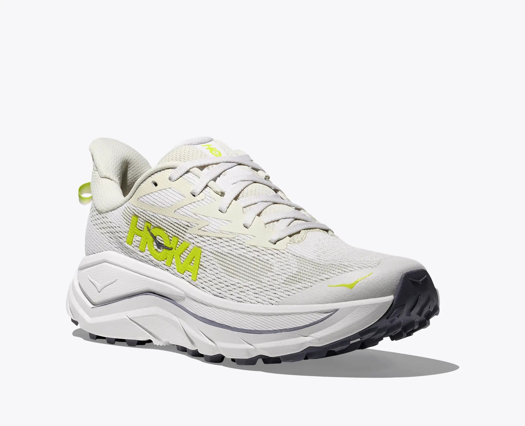 HOKA Women's Challenger 8 - WHITE / NEON HOKA CITRUS