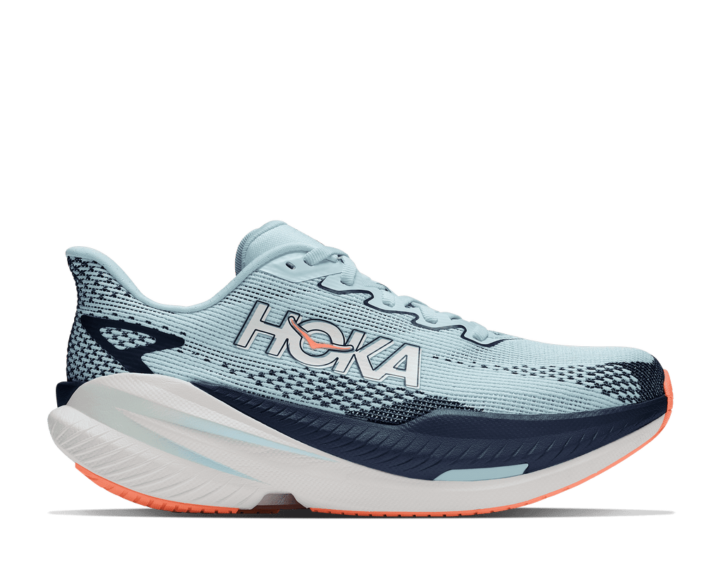 HOKA Women's Mach X 3 - GLIMMERING BLUE / VARSITY NAVY