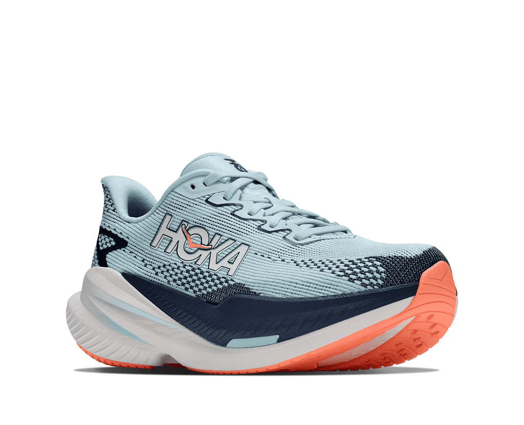 HOKA Women's Mach X 3 - GLIMMERING BLUE / VARSITY NAVY