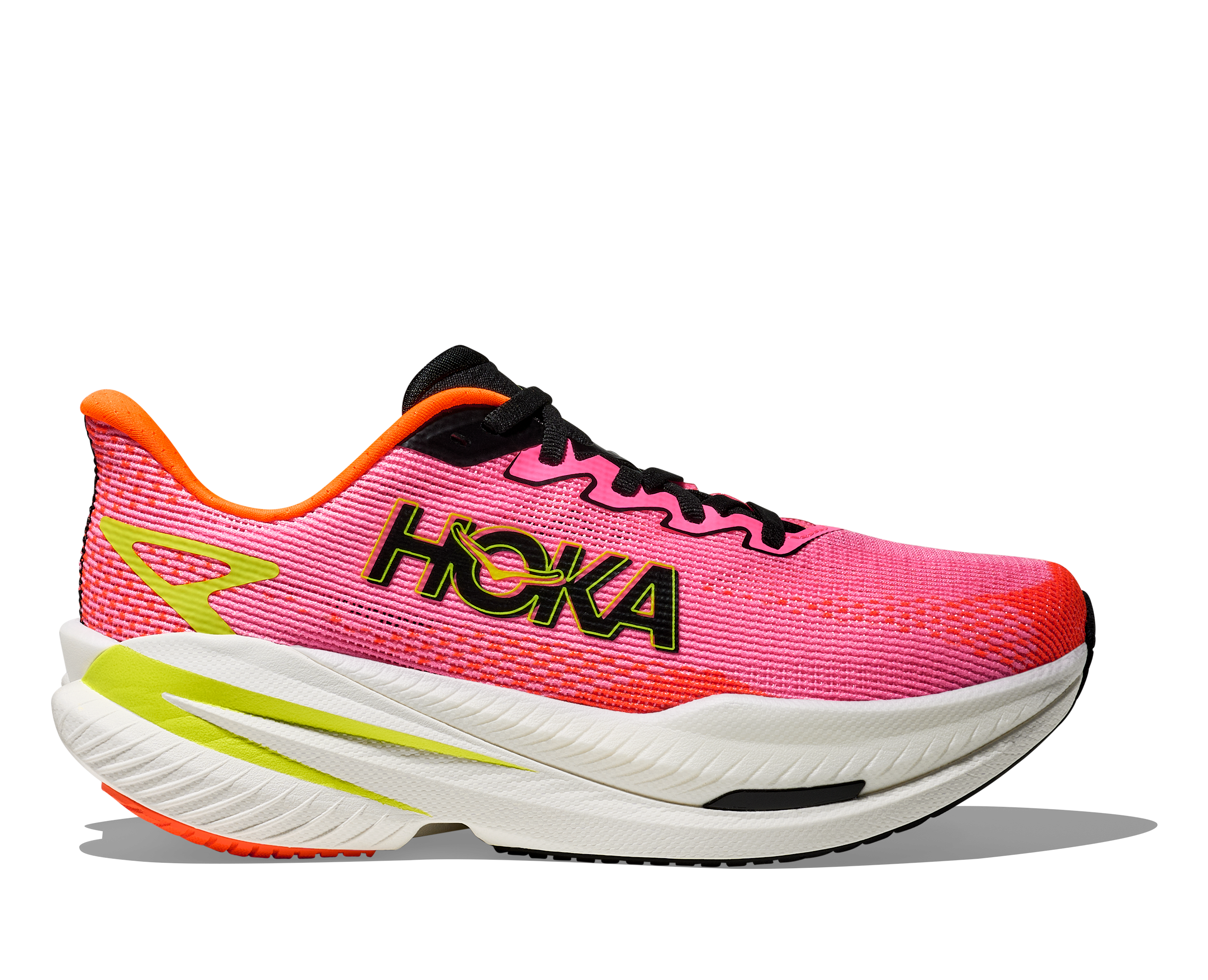 HOKA Women's Mach X 3 - NEON ROSE / NEON TANGERINE