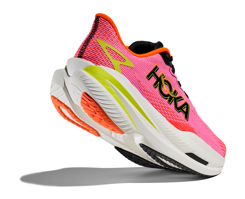 HOKA Women's Mach X 3 - NEON ROSE / NEON TANGERINE