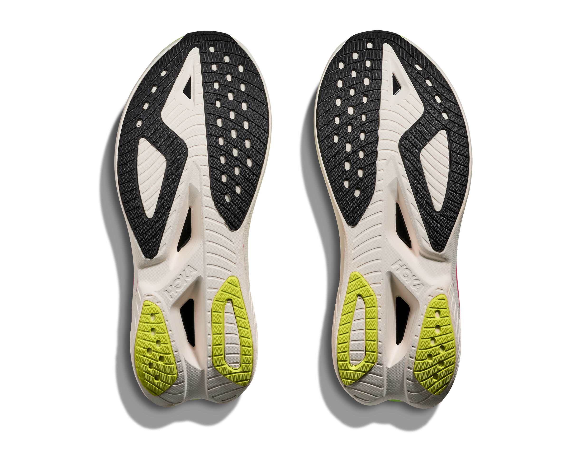 HOKA Women's Mach X 3 - WHITE / NEON LIME