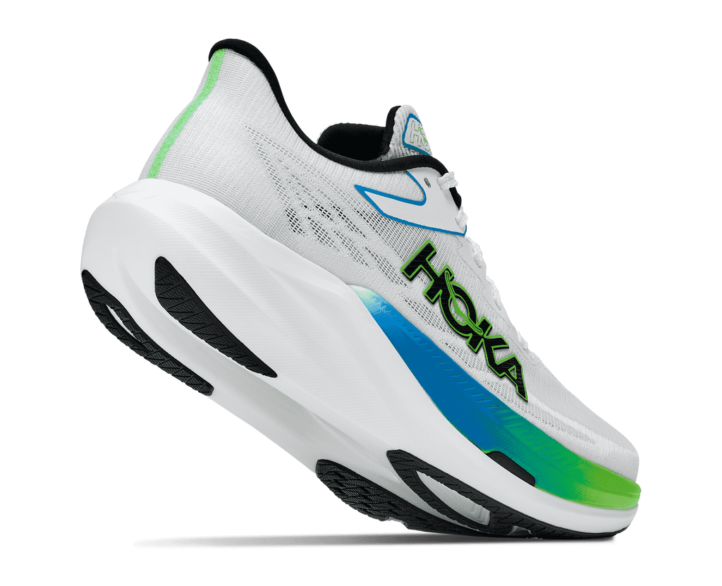 HOKA Unisex Rocket X 3 - FROST / ELECTRIC LIME