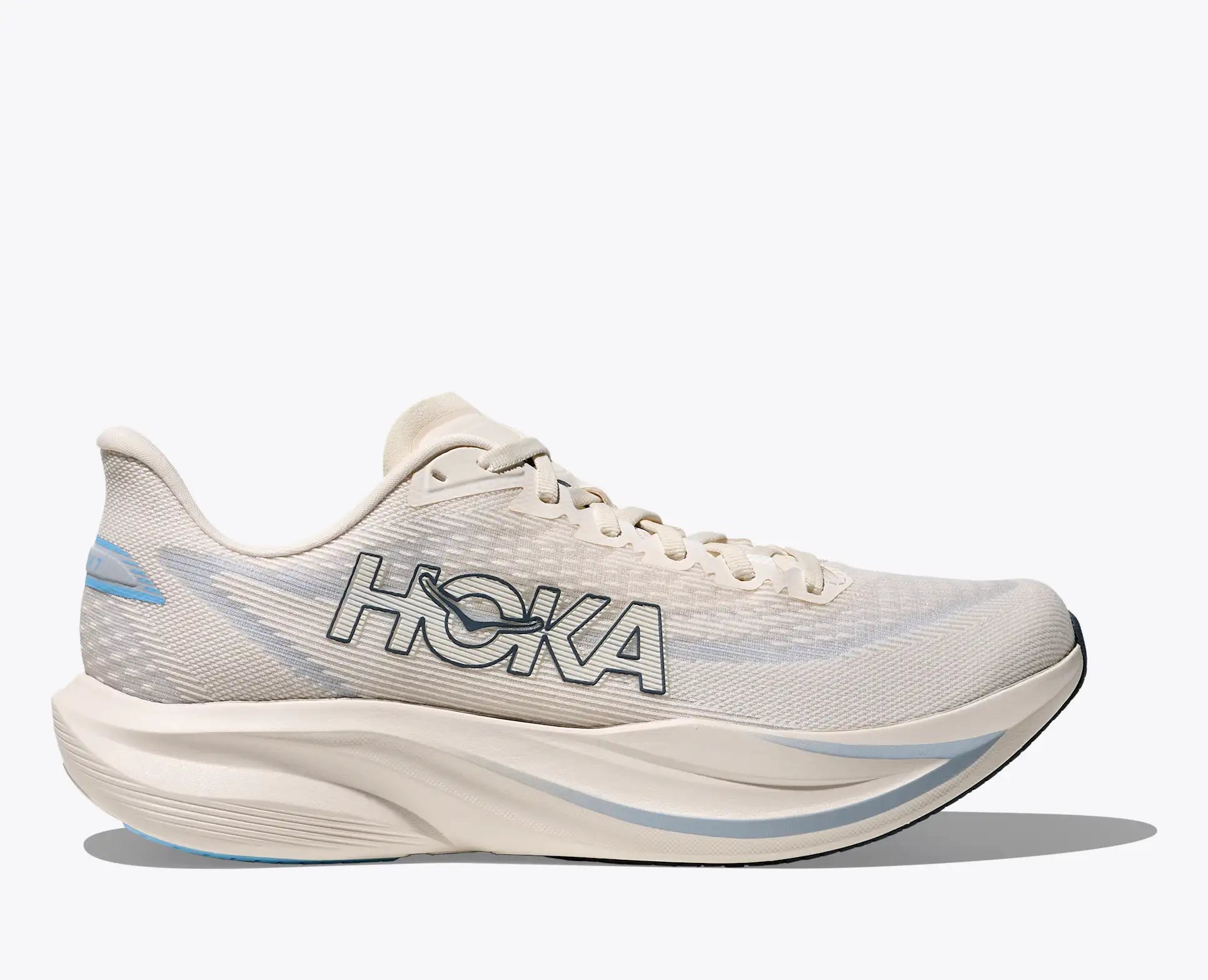HOKA Men's Mach 7 - ALABASTER / SOARING BLUE