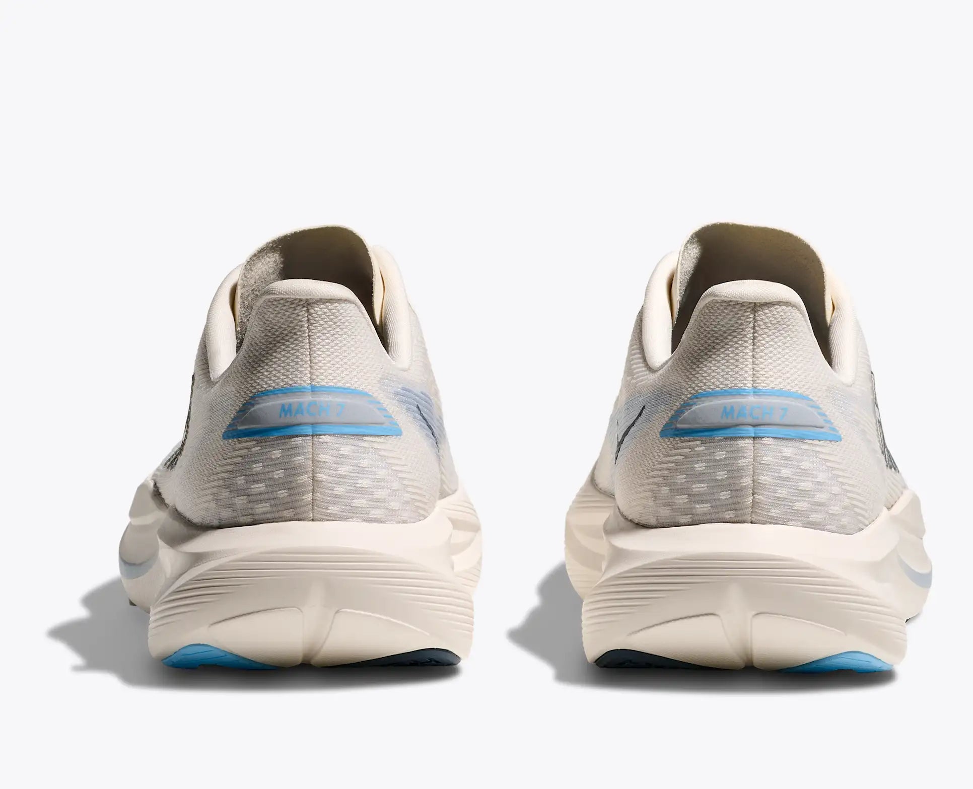 HOKA Men's Mach 7 - ALABASTER / SOARING BLUE (Wide)