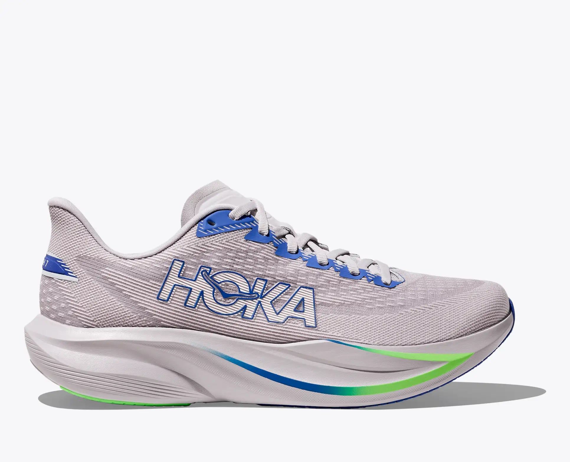 HOKA Men's Mach 7 - ASH GREY / COBALT BLUE (Wide)