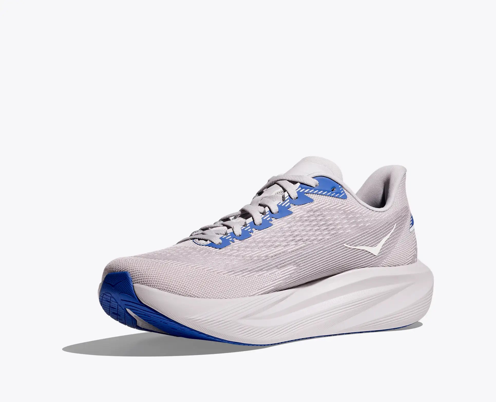 HOKA Men's Mach 7 - ASH GREY / COBALT BLUE (Wide)