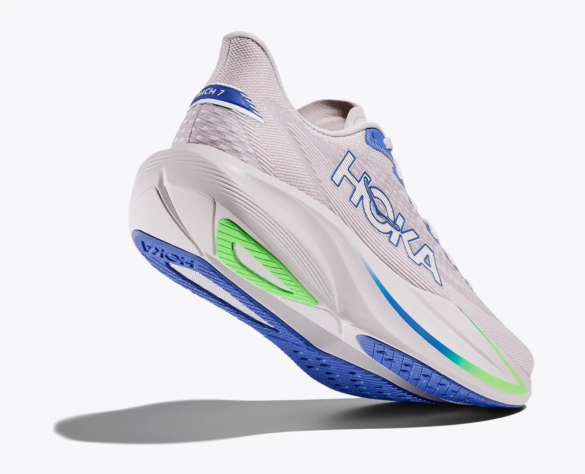 HOKA Men's Mach 7 - ASH GREY / COBALT BLUE