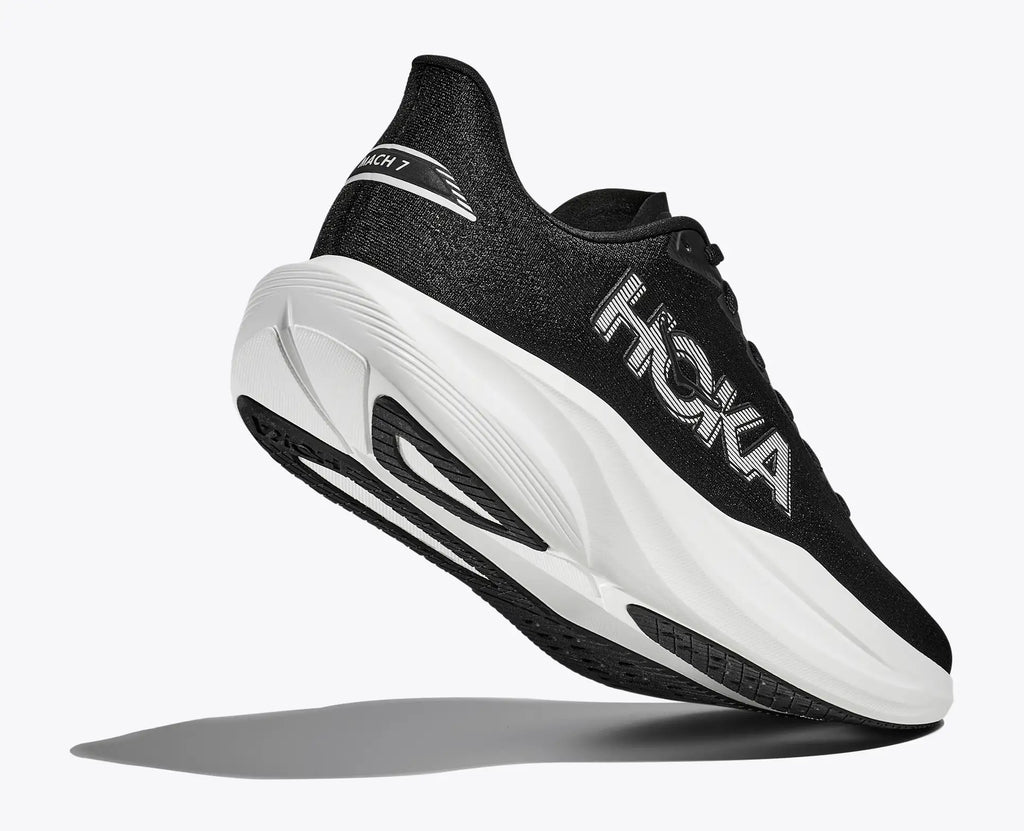 HOKA Men's Mach 7 - BLACK / WHITE (Wide)