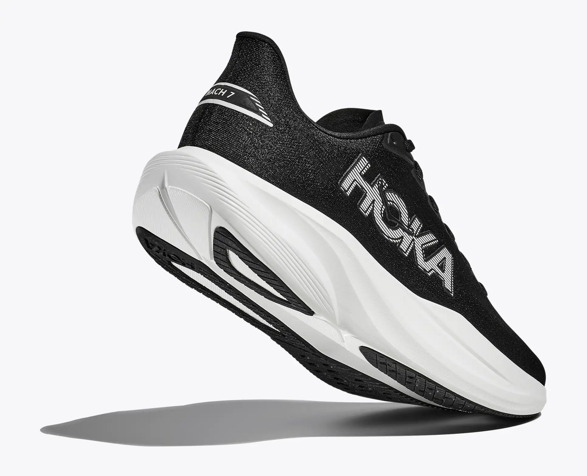 HOKA Men's Mach 7 - BLACK / WHITE (Wide)