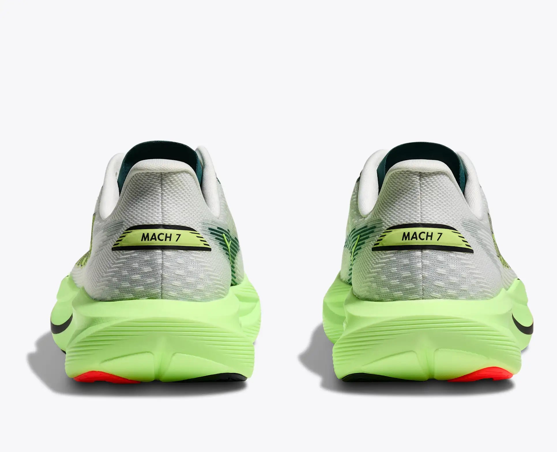 HOKA Men's Mach 7 - FROST / NEON YUZU (Wide)
