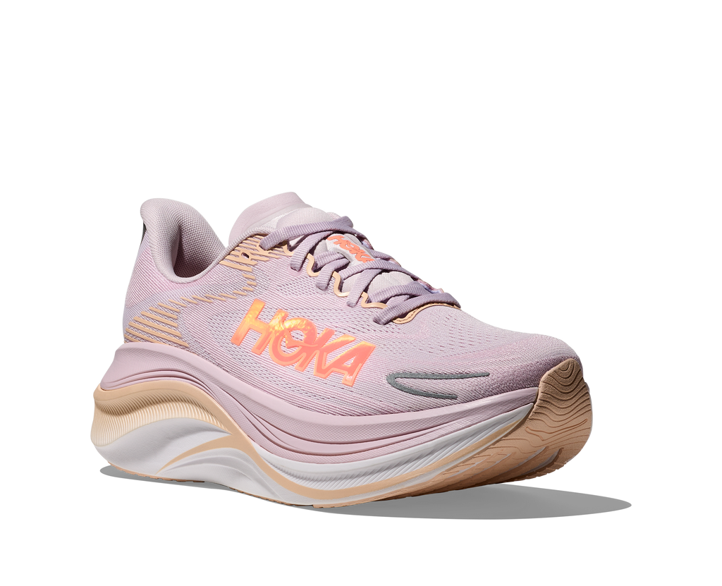 HOKA Women's Skyward X 2 - LILAC CREAM/ TANGERINE GLOW