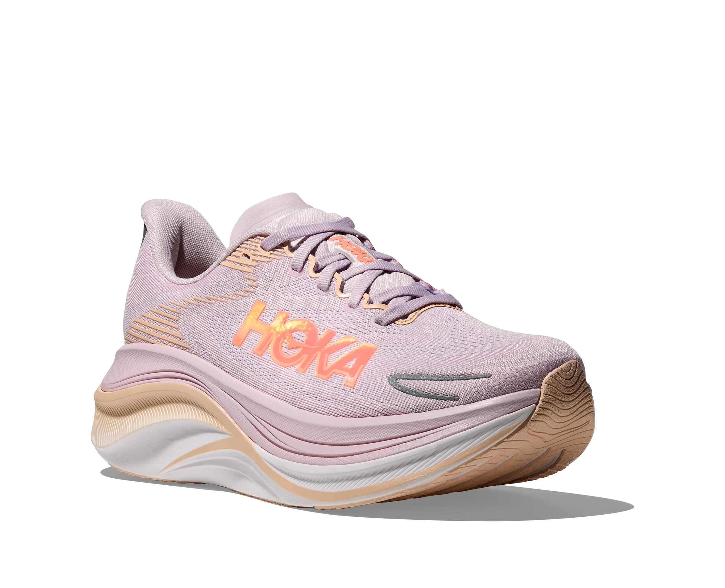 HOKA Women's Skyward X 2 - LILAC CREAM/ TANGERINE GLOW