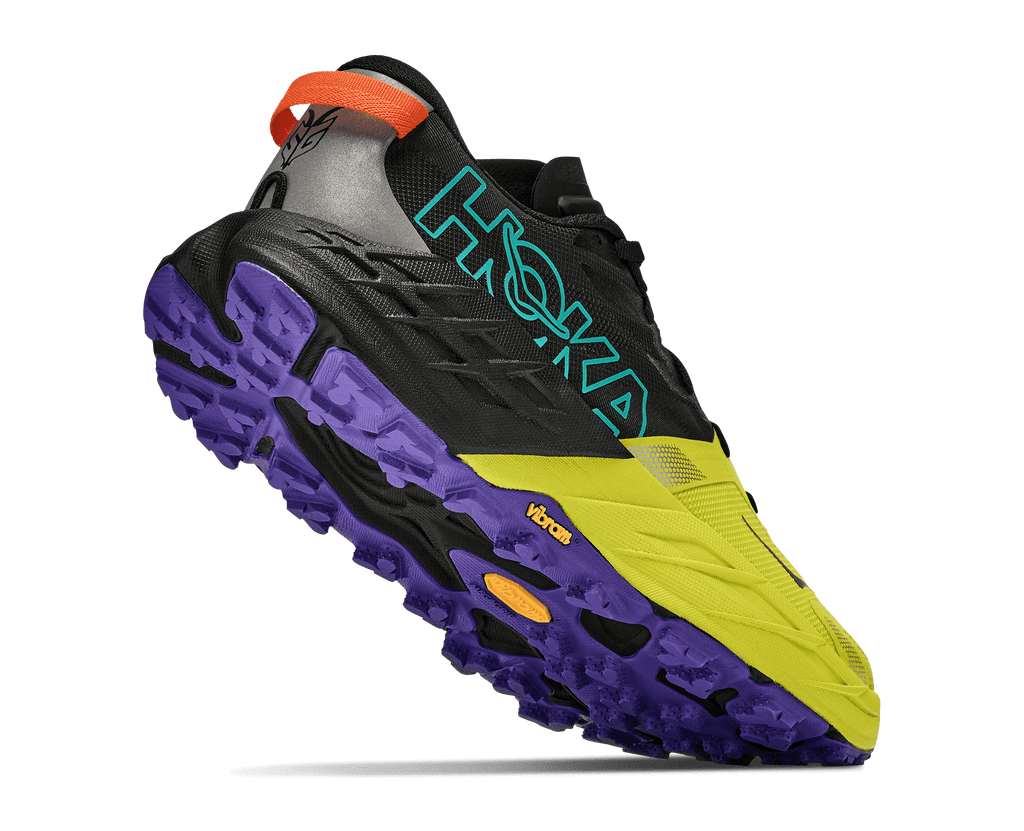 HOKA Men's Speedgoat 7 - BLACK / HOKA CITRUS