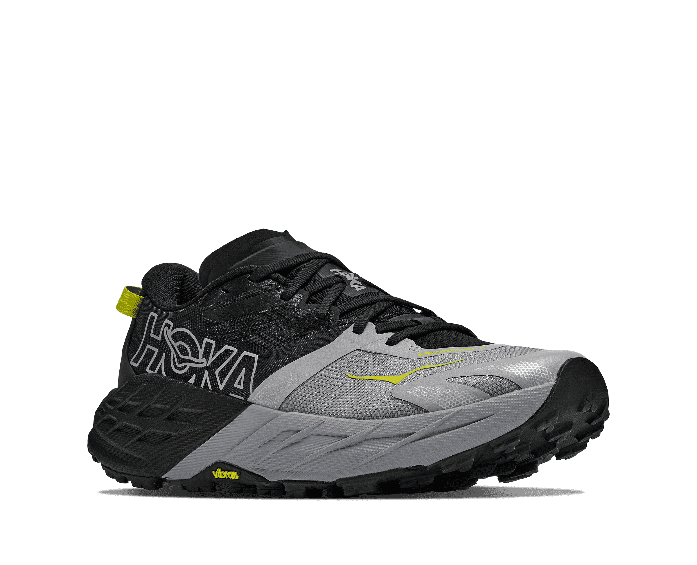 HOKA Men's Speedgoat 7 - BLACK / STELLAR GREY
