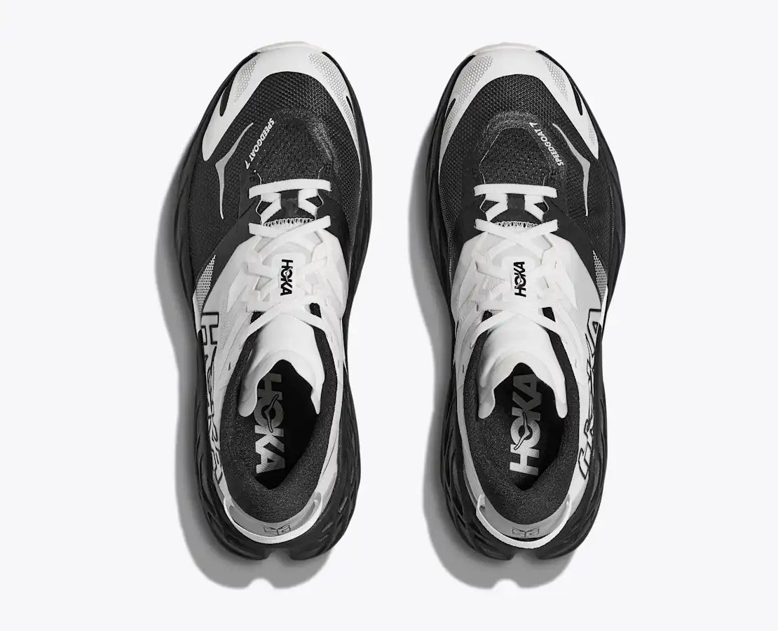 HOKA Men's Speedgoat 7 - BLACK / WHITE