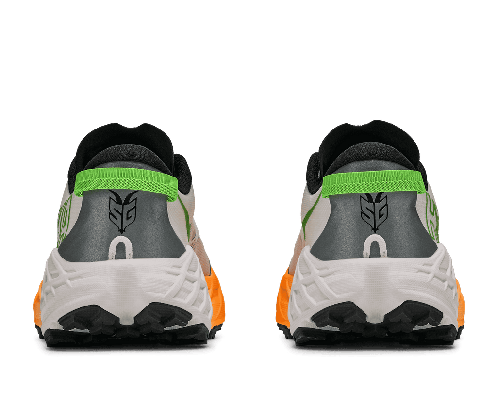 HOKA Men's Speedgoat 7 - FROST / NEON TANGERINE