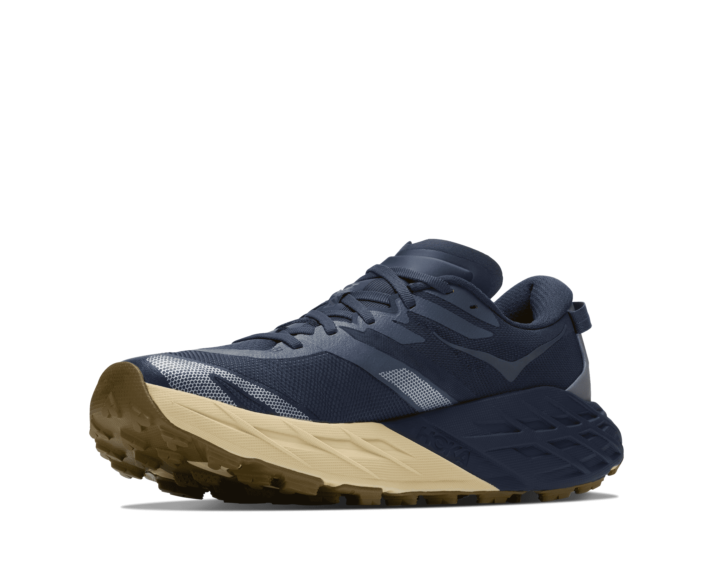 HOKA Men's Speedgoat 7 - VARSITY NAVY / BARLEY FLOUR