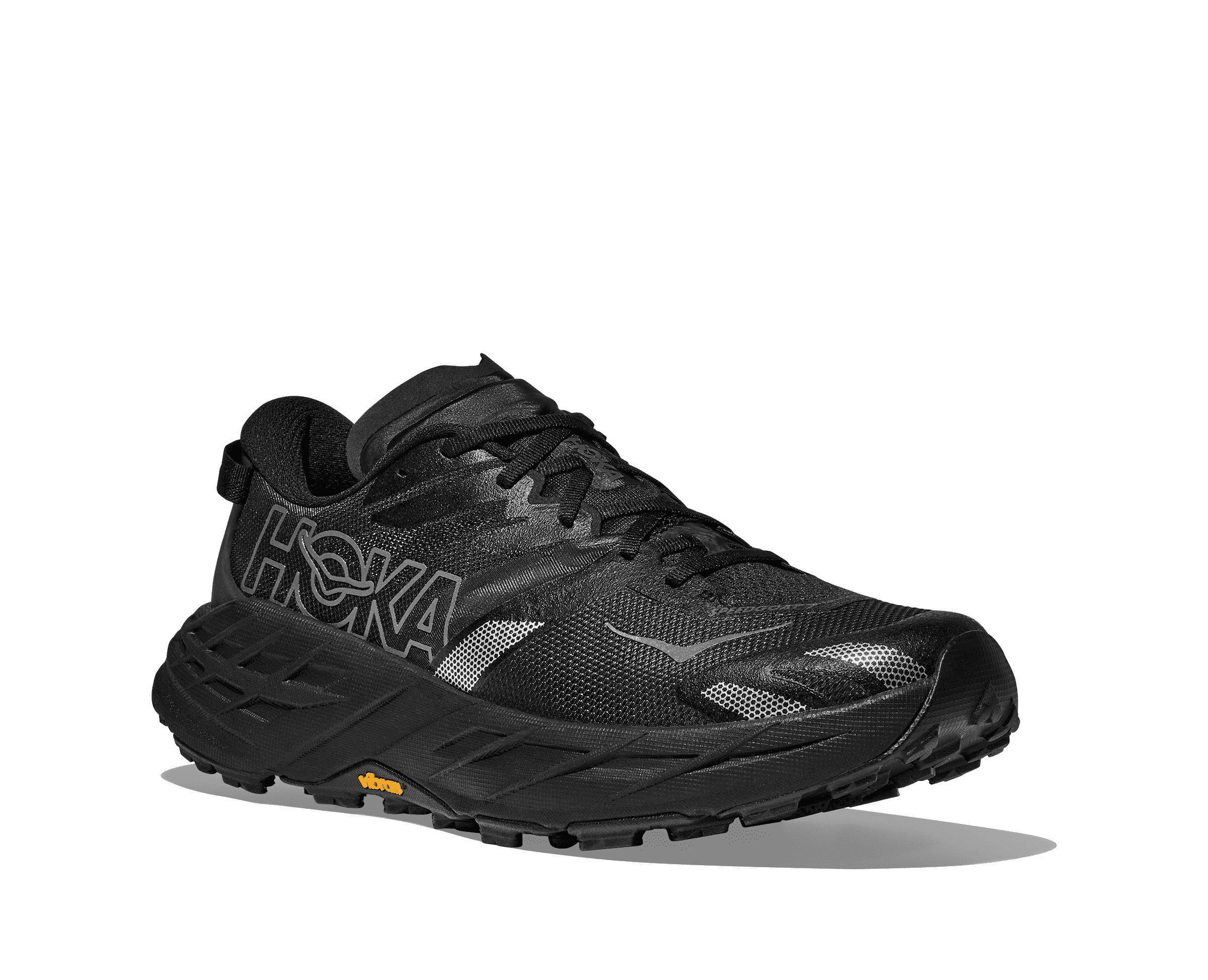 HOKA Women's Speedgoat 7 - BLACK / OUTER ORBIT